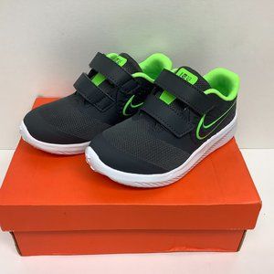 Nike Baby Boys Star Runner 2 (TDV) Sneaker 9c Toddlers Anthracite/Electric Green